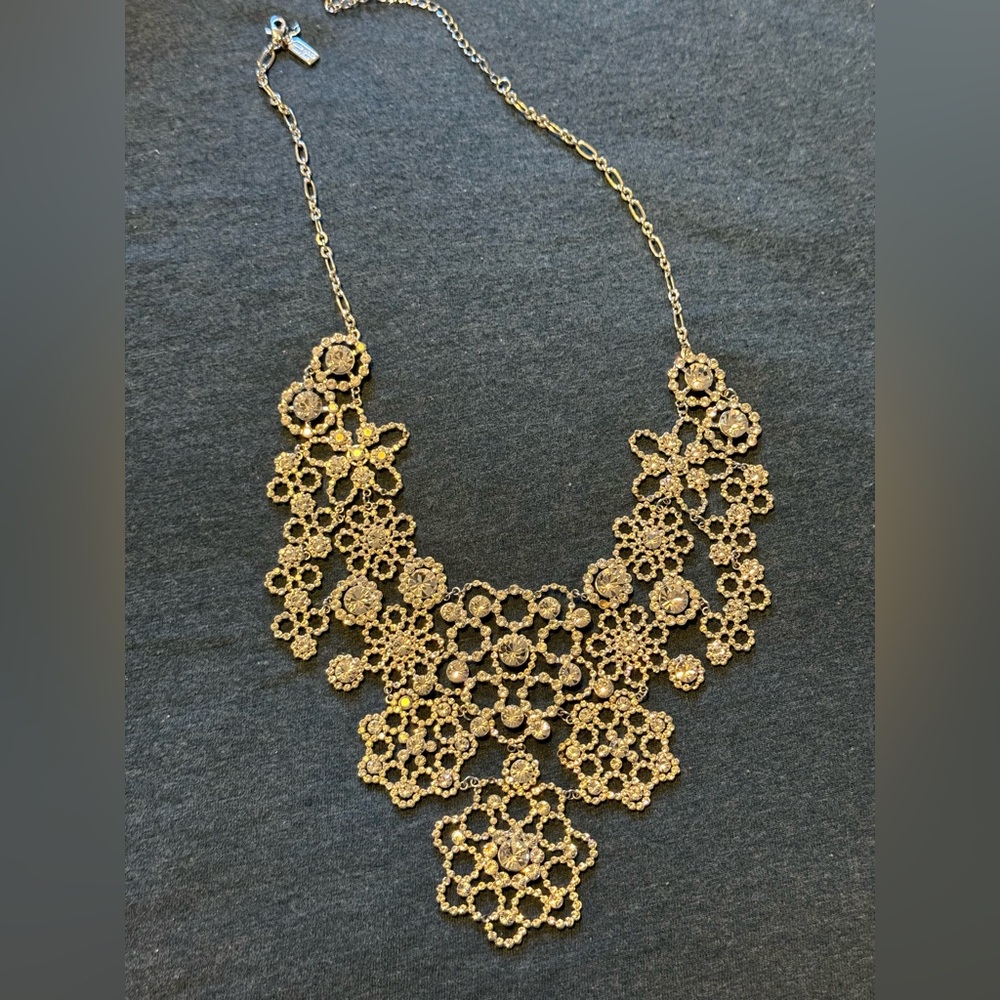Kate Spade Crystal Lace Statement Necklace